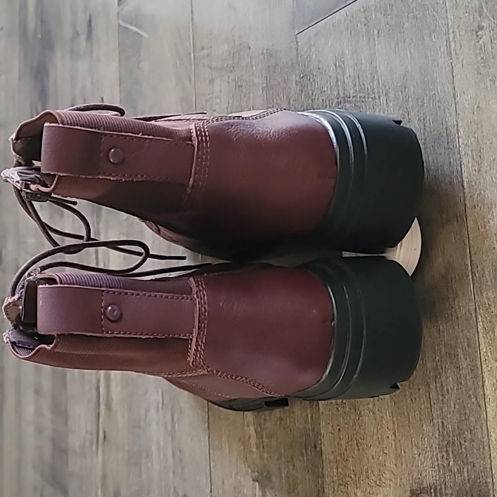 Aldo Leap leather combat ankle boots, EUC - Picture 10 of 12